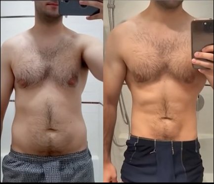 CXOFIT client before and after transformation